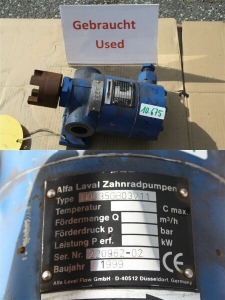 Alfa laval zahnradpumpe N0035GB03V11  pumpe