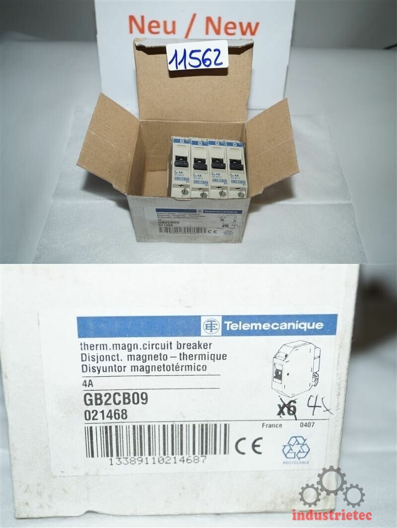 Gb2cb09 4 X Telemecanique therm circuit breaker GB2CB09 leistungsschalter dis
