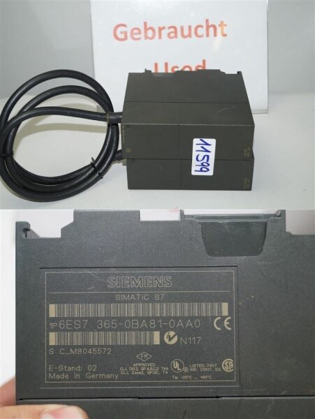 SIEMENS 6ES7 365-0BA81-0AA0  IM 365 SEND  RECEIVE  6ES7365-0BA81-0AA0