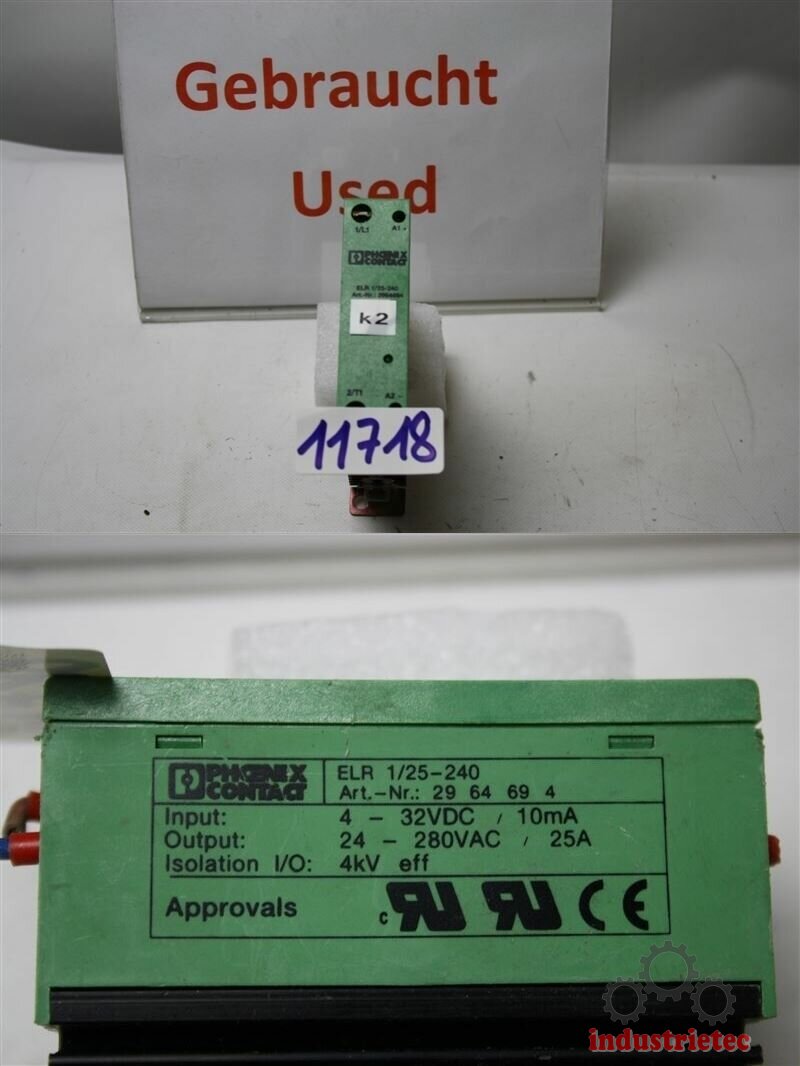 Phoenix Contact ELR 1/25-240 2964694 – Elektronisches Lastrelais, Neu (OVP Abweichend)