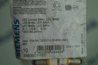 10x Siemens 3SB3901-1BD  LED-Lampe Gelb Yellow