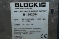 BLOCK B 1202084 Switched-Mode Power Supply  24V 5A   getested