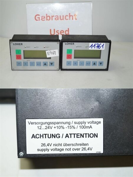 LOHER operatorpanel Bediengerät  FÜR Dynavert 2T6A-86691-250ZOVEO2