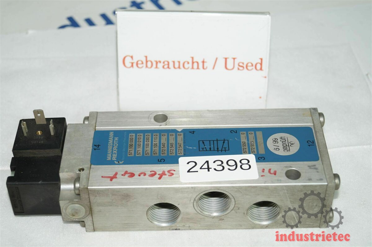 Elettrovalvola Rexroth 571 050 000 0 (5710500000) - Usata, In Buone Condizioni