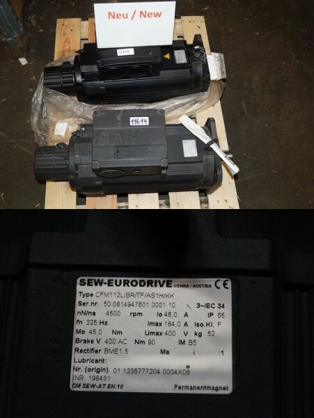 SEW EURODRIVE CFM112L/BR/TF/AS1H/KK SERVOMOTOR  CFM112L