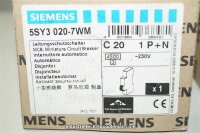 Siemens c20  5SY3020-7WM Leitungsschutzschalter  1 polig...