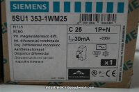 Siemens C 25 5SU1353-1WM25  Fi Leistungsschutzschalter 30mA   25A magnetotermico