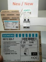 Siemens C 25 , 5SY3525-7 Leitungsschutzschalter 25A , C25...