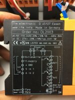 IFM DL2003 - Monitor AL-3  Analog Limit  Working 100%