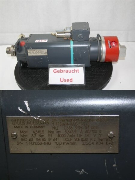 SIEMENS 1FT5064-0AG71-2-Z servo motor servomotor 1FT50640AG712Z