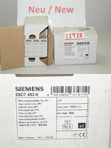SIEMENS 5SD7483-0 berspannungsableiter 5sd7