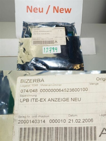 bizerba  LPB  ITE-EX  ANZEIGE