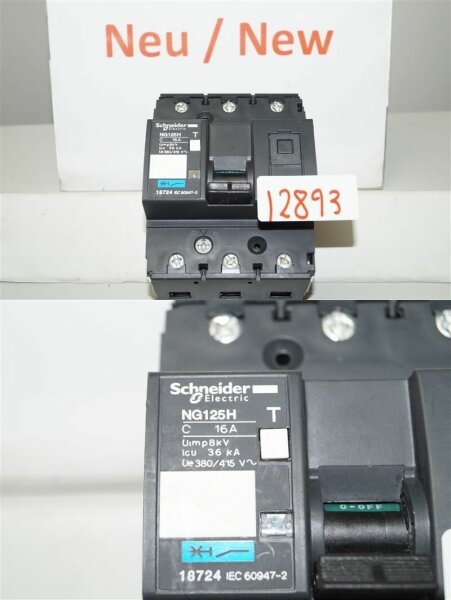Schneider  leistungsschalter NG125H   16A