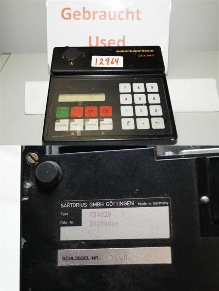 sartorius Data   input 73402B top