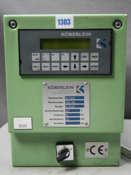 Köberlein RMA Feeder controler 105 Mikroprozessorsteuerung BEDIENTERMINAL OPERAT