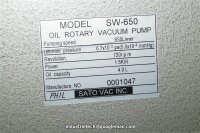phil SW-650 vakuumpumpe Drehschieberpumpe SATO vacuum PUMP 650L min