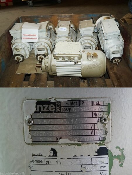 Lenze 0,75 kw 518 min getriebemotor B8P4017H gearbox