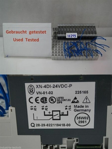 MOELLER XI/ON MODULE  XN-4DI-24VDC-P  KOMPLETT