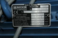 Becker DVI 3.80 Trockenläufer Vakuumpumpe 66/77 m³/h   500 mbar Vakuum Pumpen