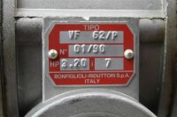 Bonfiglioli VF 62/p Schneckengetriebe i=7 getriebe gearbox getriebemotor