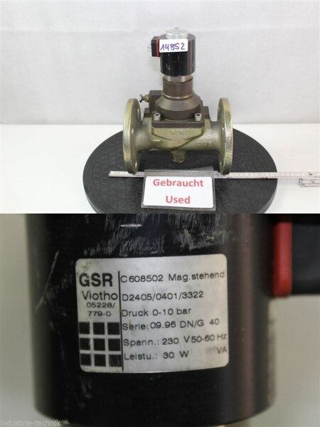 GSR VIOTHO C 608502 zwangsgesteuertes Magnetventil