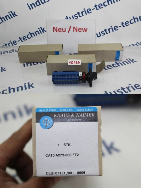 KRAUS & NAIMER CA10 A273-600 FT2 stufenschalter CA10A273-600FT2
