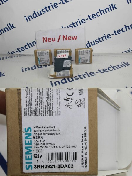 Siemens 3RH2921-2DA02 Hilfsschalterblock