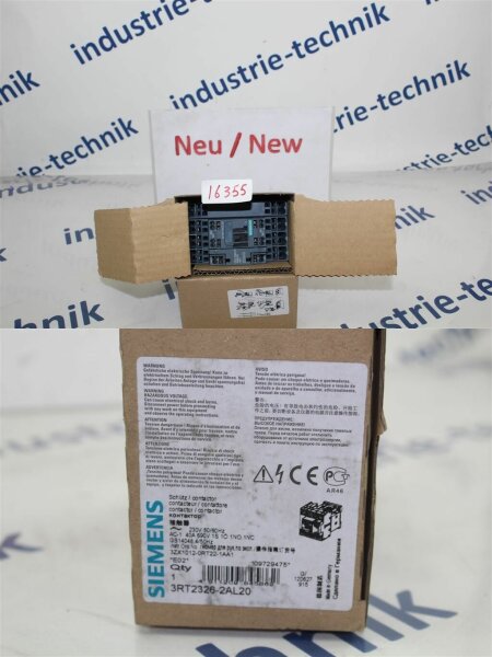 Siemens 3RT2326-2AL20 Leistungsschütz Schütz Contactor  26kW/400V 40A