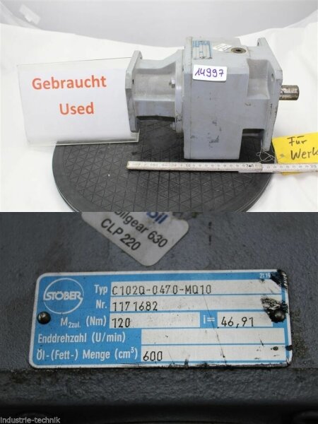 STÖBER C102Q-0470-MQ10 GETRIEBE GEARBOX  i=46