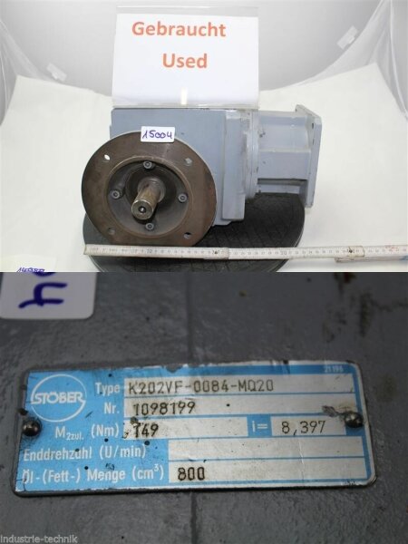 STÖBER K202VF-0084-MQ20 GETRIEBE GEARBOX  i=8