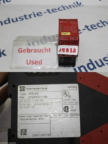 Telemecanique XPS-AK XPSAK311144 Relais Sicherheitsrelais