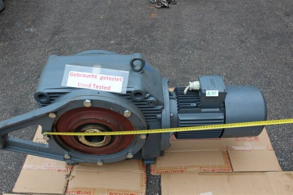 Flender 4 kw 10 min Getriebemotor G12 Gearbox mit bremse winkelgetriebe