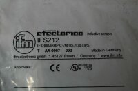 IFM IFK3004BBPKG/M/US-104-DPS Induktiver Sensor IFS212