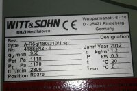 Witt & Sohn A-R6q/180/310/1 sp Ventilator  950 m³/h  Radialventilator lüfter