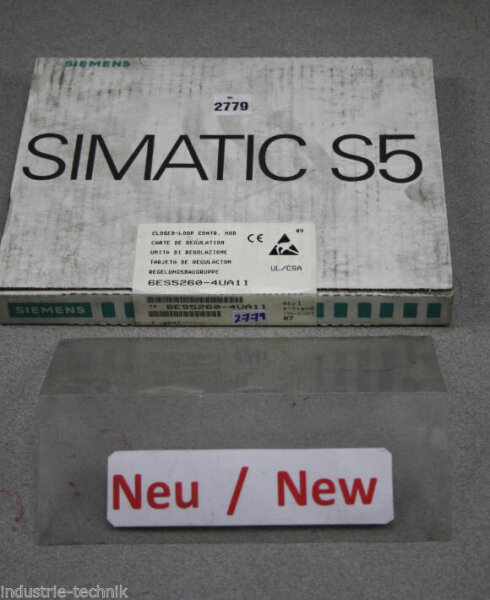 Siemens Simatic S5 6ES5260-4UA11 6ES5 260-4UA11 NEU ORGINAL VERSIEGELT