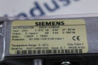 Siemens Micromaster 6SE3113-6BA40