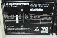 GOSSEN KONSTANTER S 103 S2 BU25 Gleichstromversorgung S103S2BU25