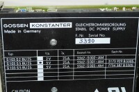 GOSSEN KONSTANTER S 103 S2 BU25 Gleichstromversorgung S103S2BU25