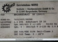 NORD Nordac Frequenzumrichter Umrichter Inverter SK 1300/3 kva