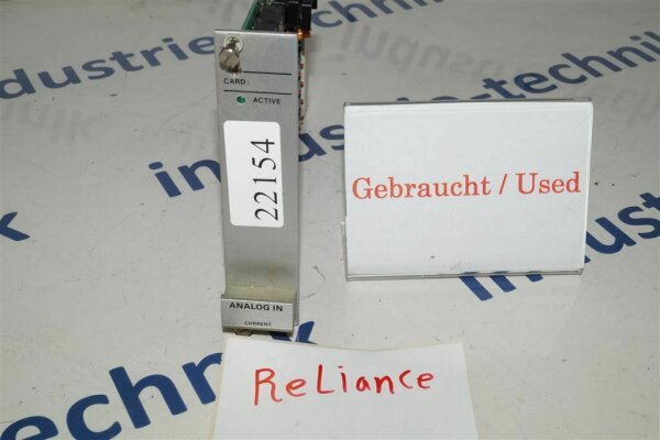 Reliance 8125620FVX Card Analog