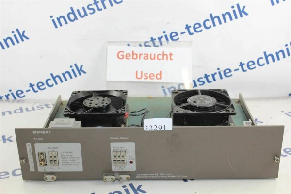 Siemens AC Line 6ES5988-3LA11 Power Supply 6ES59883LA11