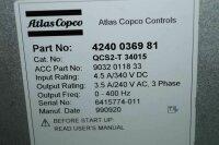 Atlas Copco Assembly sytem QCS2-T 340 15 Control Unit 4240036981 QCS2T34015