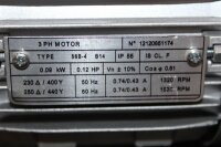 MOTOVARIO 0,09 kW 61 min Getriebemotor NMRV 030    56B-4 B14 Gearbox NMRV 030