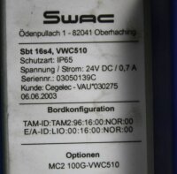 Swac Sbt 16S4,VWA510 Robustes Bedientableau Sbt16 Panel...