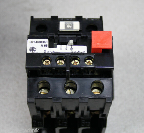 Telemecanique Überlastrelais LR1D80363A65 30-65A thermal overload relay