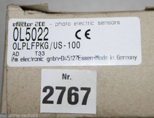 IFM 0L5022 Reflexlichtschranke 0L5022  OLPLFPKG/us-100 photo electric sensor