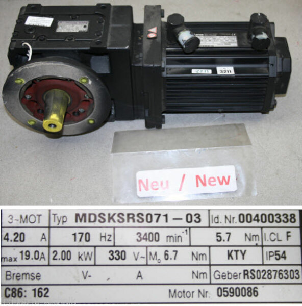 Lenze MDSKSRS071-03 SERVOMOTOR 00400338 SERVO MOTORS