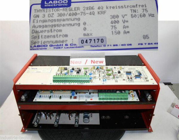 Labod GN 3 DZ 380/400-75-4Q KRF  THYRISTOR REGLER  2*B6 4Q NEW