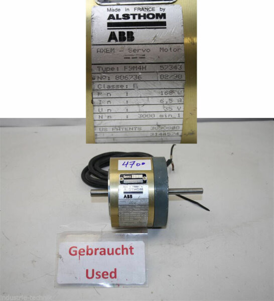 ABB alsthom F9M4H 57343 axem SERVOMOTOR   SERVO MOTOR F9M4H-57343