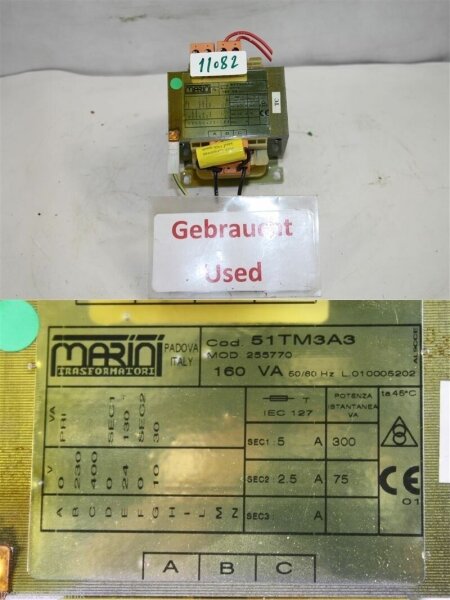 Martini 51TM3A3  transformator trafo 160 VA